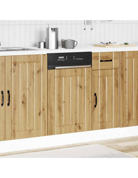 Pannello Lavastoviglie Rovere Artigianale Legno Multistrato