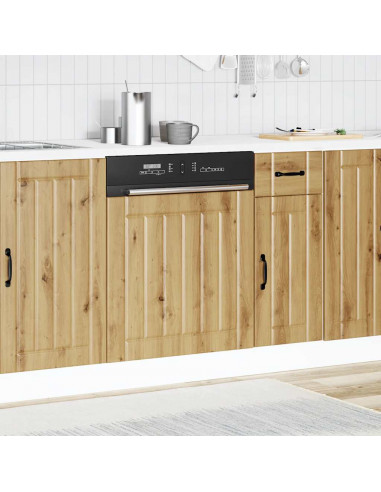 Pannello Lavastoviglie Rovere Artigianale Legno Multistrato