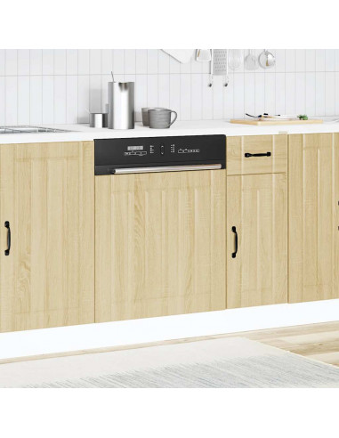 Pannello Lavastoviglie Lucca Rovere Sonoma in Legno Multistrato