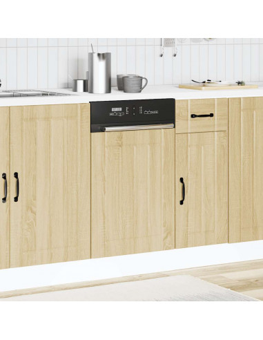 Pannello Lavastoviglie Lucca Rovere Sonoma in Legno Multistrato