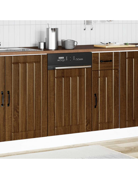 Pannello Lavastoviglie Lucca Rovere Marrone Legno Multistrato