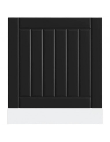 Pannello Lavastoviglie Lucca Nero in Legno Multistrato