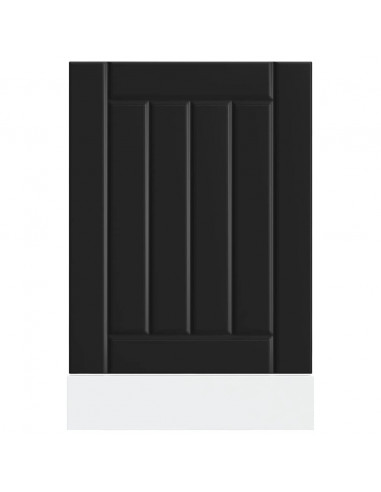 Pannello Lavastoviglie Lucca Nero in Legno Multistrato