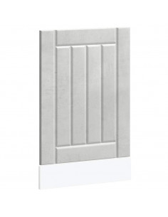 Pannello Lavastoviglie Lucca Grigio Cemento Legno Multistrato