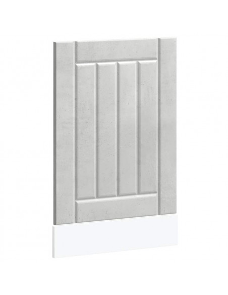 Pannello Lavastoviglie Lucca Grigio Cemento Legno Multistrato