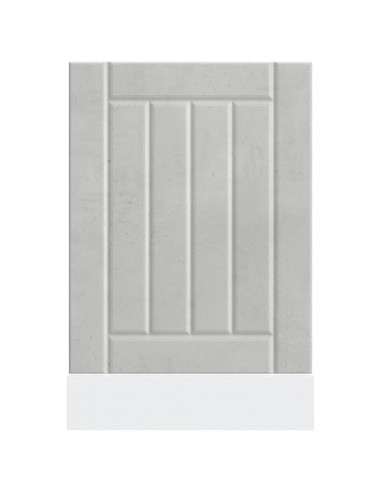 Pannello Lavastoviglie Lucca Grigio Cemento Legno Multistrato
