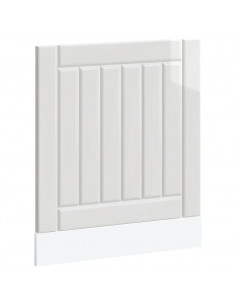 Pannello Lavastoviglie Lucca Bianco Lucido in Legno Multistrato