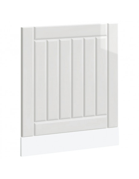 Pannello Lavastoviglie Lucca Bianco Lucido in Legno Multistrato