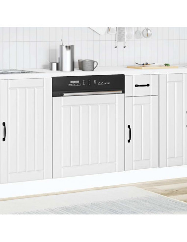 Pannello Lavastoviglie Lucca Bianco in Legno Multistrato