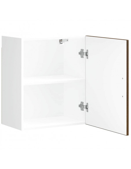 Pensili da Cucina 2 pz Porto Rovere Marrone Legno Multistrato