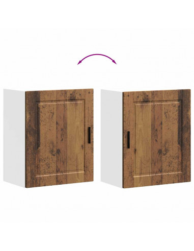 Pensili da Cucina 2 pz Porto Legno Antico in Legno Multistrato