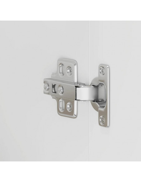 Pensili da Cucina 2 pz Porto Bianco Lucido in Legno Multistrato