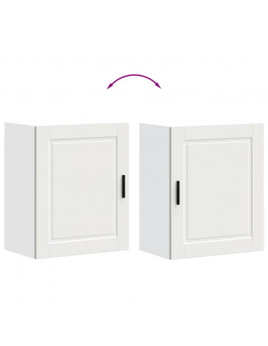 Pensili da Cucina 2 pz Porto Bianco in Legno Multistrato