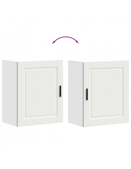 Pensili da Cucina 2 pz Porto Bianco in Legno Multistrato