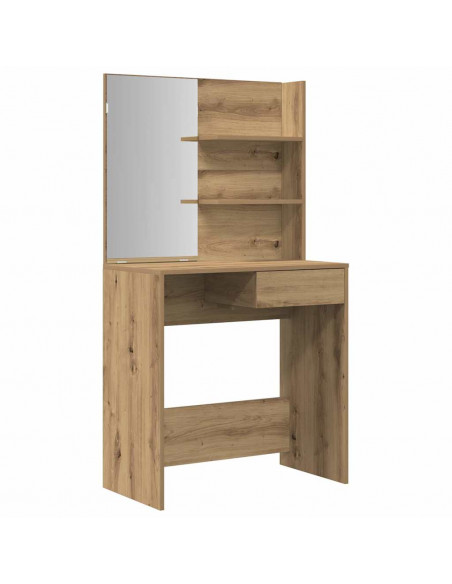 Set Toeletta Rovere Artigianale in Legno Multistrato