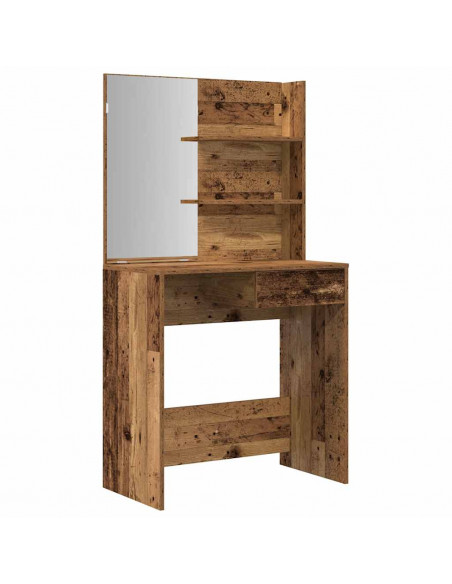 Set Tavolo da Toeletta Legno Antico in Legno Multistrato