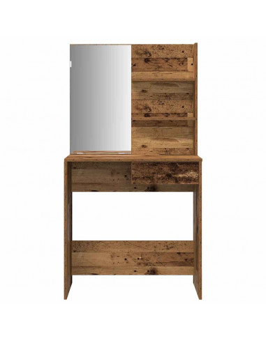 Set Tavolo da Toeletta Legno Antico in Legno Multistrato