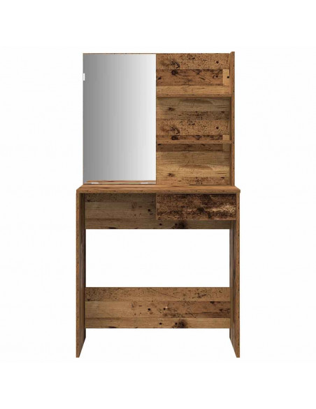 Set Tavolo da Toeletta Legno Antico in Legno Multistrato