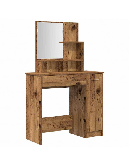 Set Tavolo da Toeletta Legno Antico in Legno Multistrato