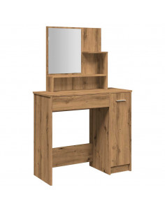 Toeletta con Specchio Rovere Artigianale 74,5x40x141 cm