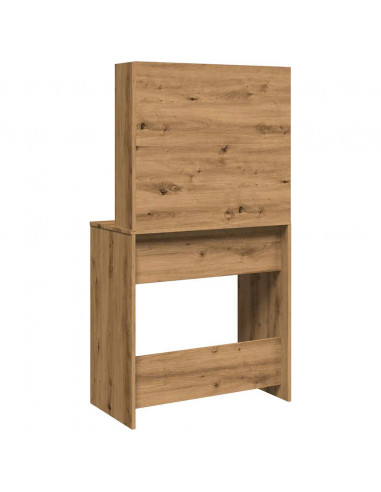 Toeletta con Specchio Rovere Artigianale 74,5x40x141 cm