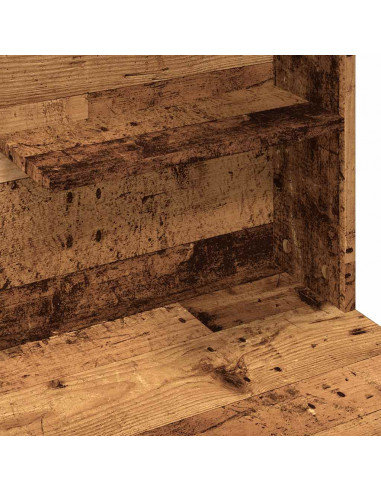 Toeletta con LED Legno Antico 74,5x40x141 cm