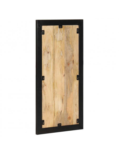 Appendiabiti 40x2x80 cm in Legno Massello Grezzo di Mango