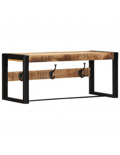 Appendiabiti 80x35x35 cm in Legno Massello Grezzo di Mango