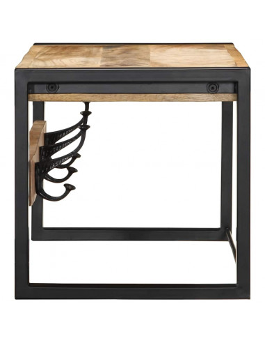 Appendiabiti 80x35x35 cm in Legno Massello Grezzo di Mango