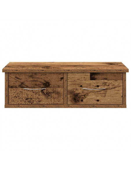 Armadietto a Muro Legno Antico 60x26x18,5 cm in Truciolato