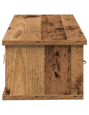 Armadietto a Muro Legno Antico 60x26x18,5 cm in Truciolato