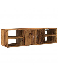 Armadietto a Muro Legno Vecchio 102x30x29 cm Legno Multistrato