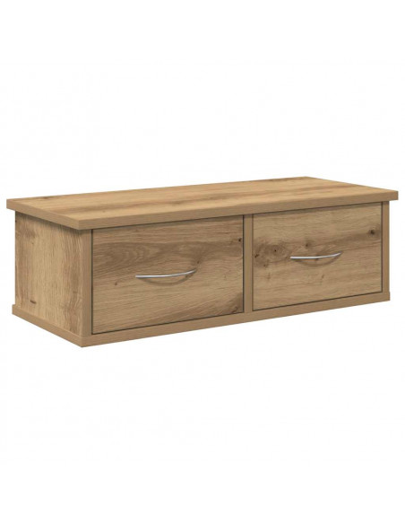 Armadietto a Muro Rovere Artigianale 60x26x18,5cm in Truciolato