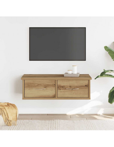 Armadietto a Muro Rovere Artigianale 60x26x18,5cm in Truciolato