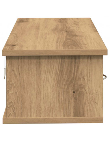 Armadietto a Muro Rovere Artigianale 60x26x18,5cm in Truciolato