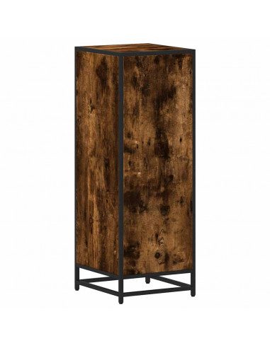 Armadietto Bagno Rovere Fumo 35x37,5x100cm in Legno Multistrato