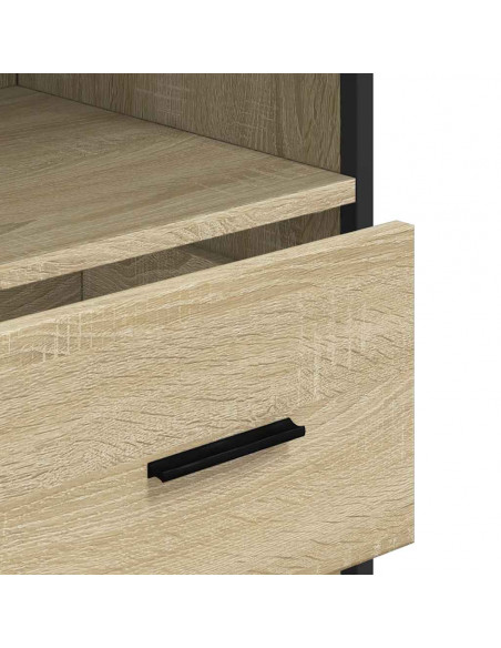 Armadietto Bagno Rovere Sonoma 35x37,5x100 cm Legno Multistrato