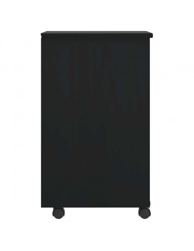 Armadietto Rotante con Cassetti MOSS Nero Legno Massello Pino