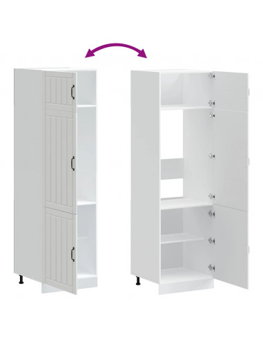 Armadio da Cucina Lucca Bianco in Legno Multistrato