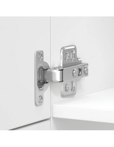 Armadio da Cucina Lucca Bianco Lucido in Legno Multistrato