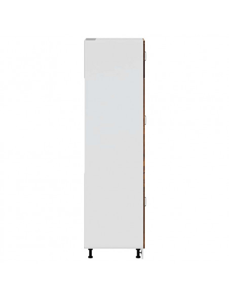 Armadio da Cucina Lucca Rovere Fumo in Legno Multistrato