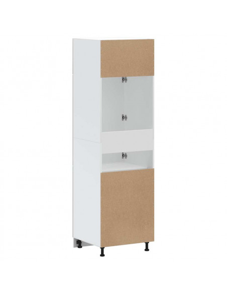 Armadio da Cucina Lucca Rovere Fumo in Legno Multistrato
