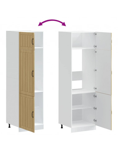 Armadio da Cucina Lucca Rovere Sonoma in Legno Multistrato