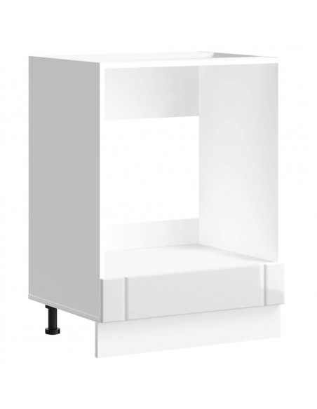 Armadio Forno Lucca Bianco Lucido in Legno Multistrato
