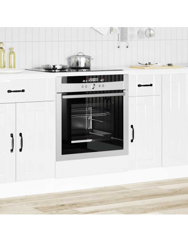 Armadio Forno Lucca Bianco Lucido in Legno Multistrato