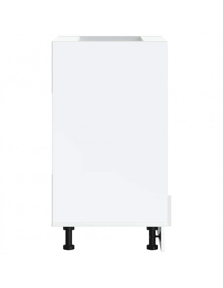 Armadio Forno Lucca Bianco Lucido in Legno Multistrato