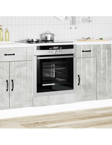 Armadio Forno Lucca Grigio Cemento in Legno Multistrato