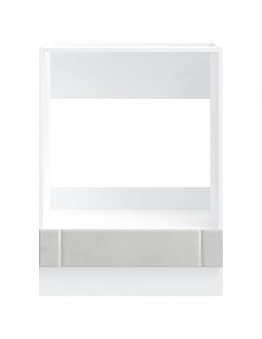 Armadio Forno Lucca Grigio Cemento in Legno Multistrato