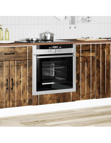 Armadio Forno Lucca Rovere Fumo in Legno Multistrato