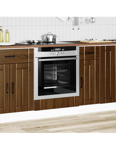 Armadio Forno Lucca Rovere Marrone in Legno Multistrato